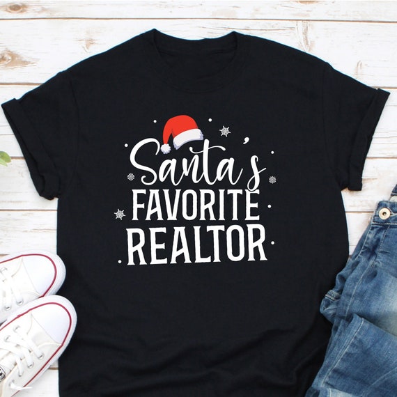 Santa's Favorite Realtor T-Shirt Christmas Gift Shirt T-Shirt Santa's Favorite Realtor T-Shirt Christmas Gift Shirt T-Shirt