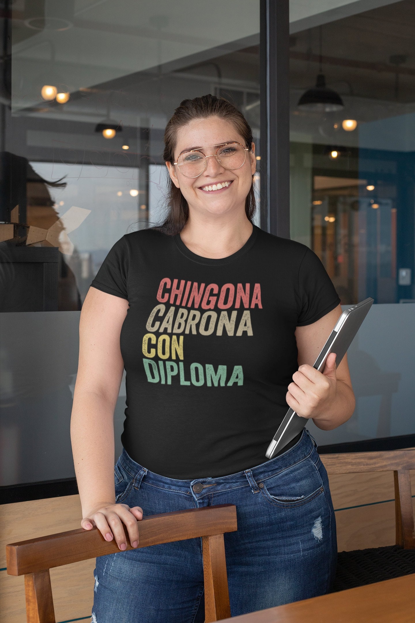 Chingona Cabrona Con Diploma T-Shirt Chingona Cabrona Con Diploma T-Shirt