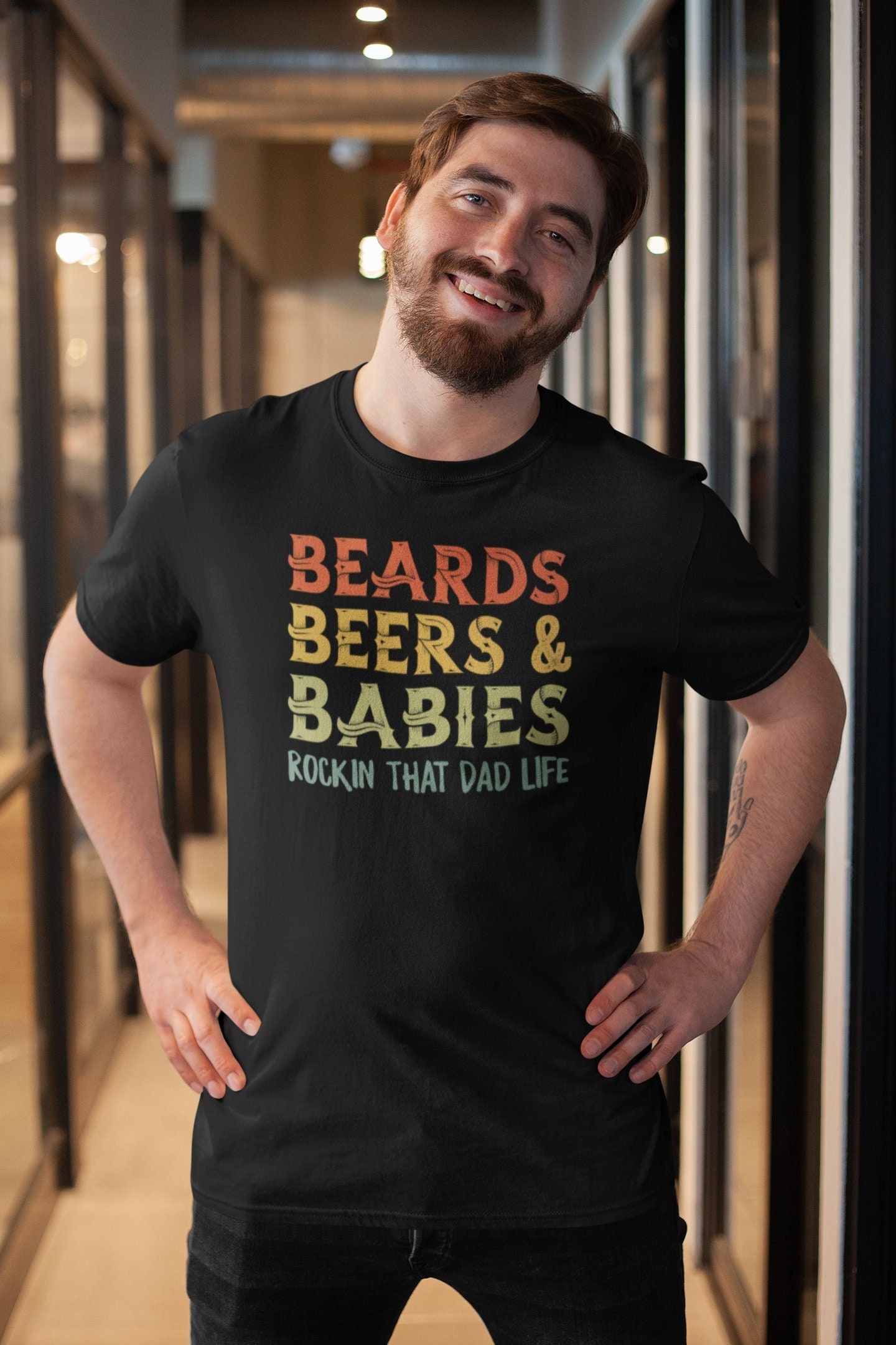 Dad Life Shirt - Beards Beers And Babies Dad Life Shirt - Beards Beers And Babies