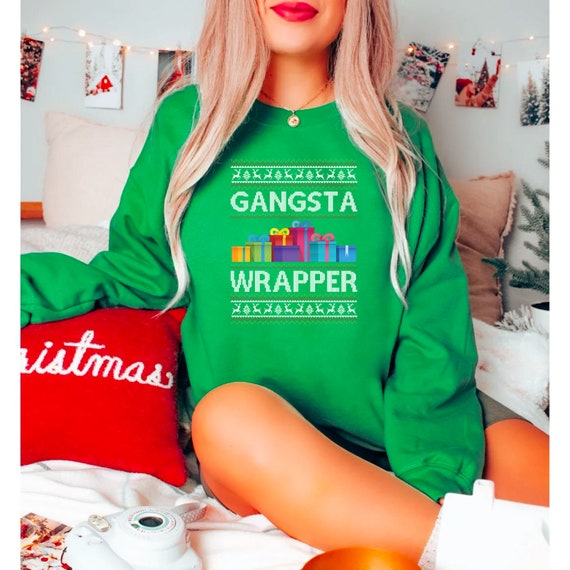 Gangsta ugly christmas sweater hotsell