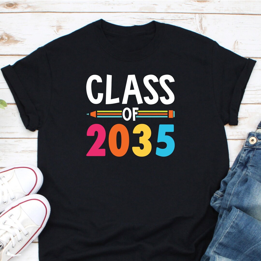 Class of 2035 Shirt Grow With Me Shirt Kindergarten Graduate Etsy