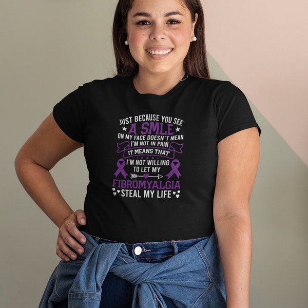 Fibromyalgia Shirt, Fibromyalgia Pain Awareness Shirt, Purple Ribbon Shirt, Fibromyalgia Warrior Shirt, Fibromyalgia Support Squad Shirt