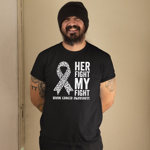 Brain Cancer Awareness Shirts His Fight My Fight Gray Ribbon Brain Cancer Awareness Shirts His Fight My Fight Gray Ribbon