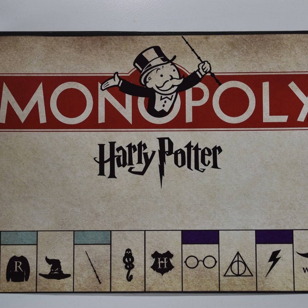 Jeu de société de monopole Harry Potter. jeu de magicien et de sorcière