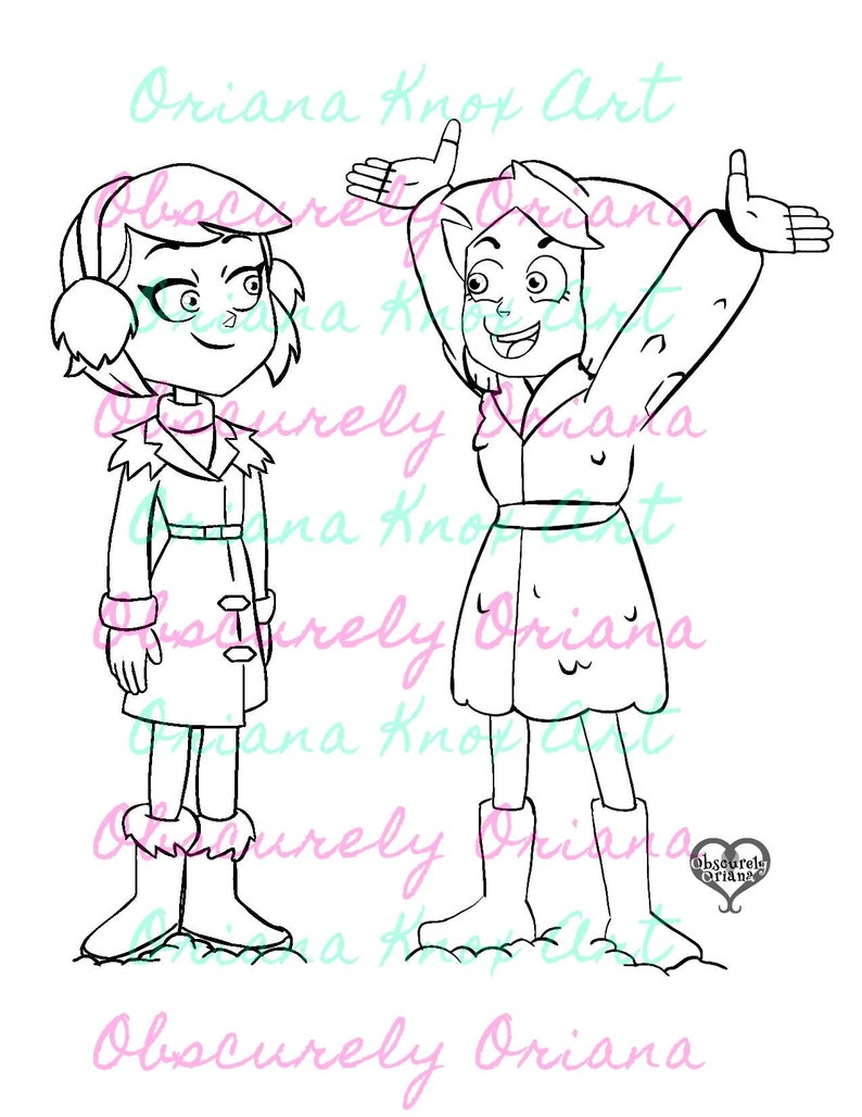 Lumity Coloring Page New Years The Owl House Season 2 Luz - Etsy.de