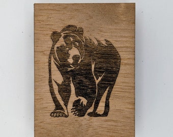 Bear playing card box available in multiple sizes