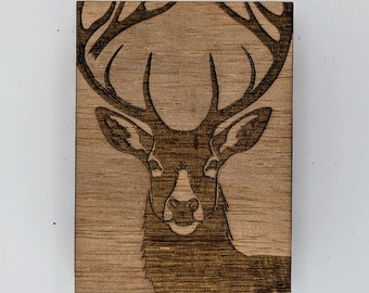 Deer playing card box available in multiple sizes