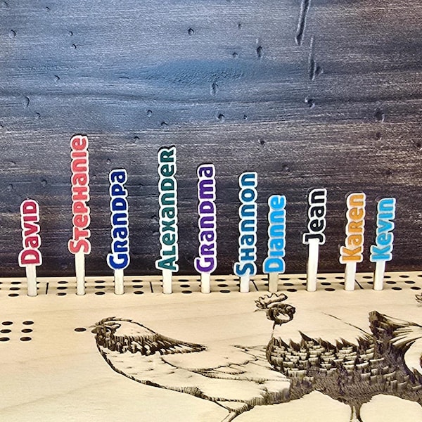 Patterned Boardname Name Board - Etsy