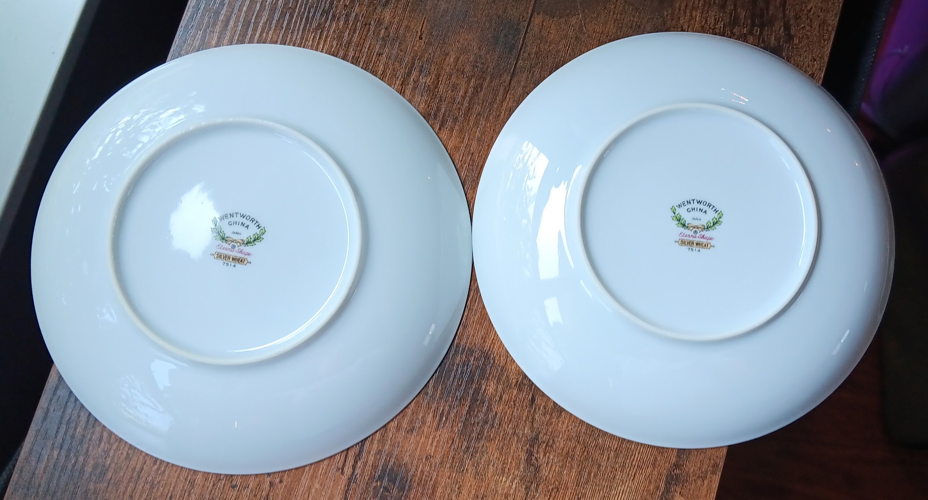Vintage Wentworth Silver Wheat Soup Bowls - Fine China, Set of 4