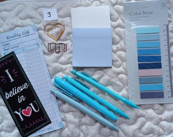 Starter Annotation Kit, Highlighter, Pen, Pencils, tabs, sticky notes, Plus