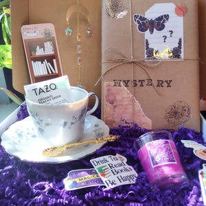 Blind Date with a Book, Vintage, Tea cup and Tea, Mystery Book Date! Pre-Loved Book!