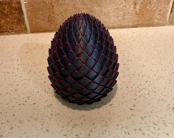3D Printed Dragon Egg Dice holder - board games, adventure games, dungeon games, dragons games, D20, Role Playing Game,