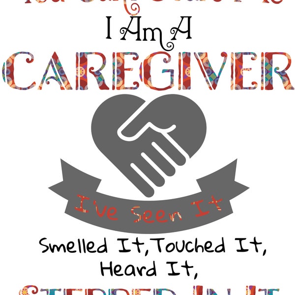 Caregiver Can't Scare Me SVG PNG DXF for sublimation