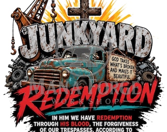 Junkyard Redemption Ephesians 1:7 VBS Digital Graphic Design VBS, Church Camp, Children's Church,