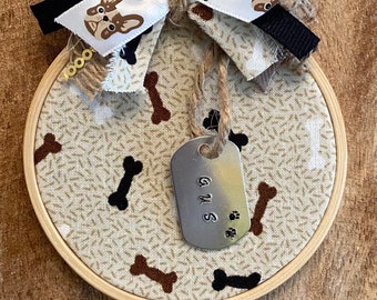 Dog Tag Ornament (personalized)