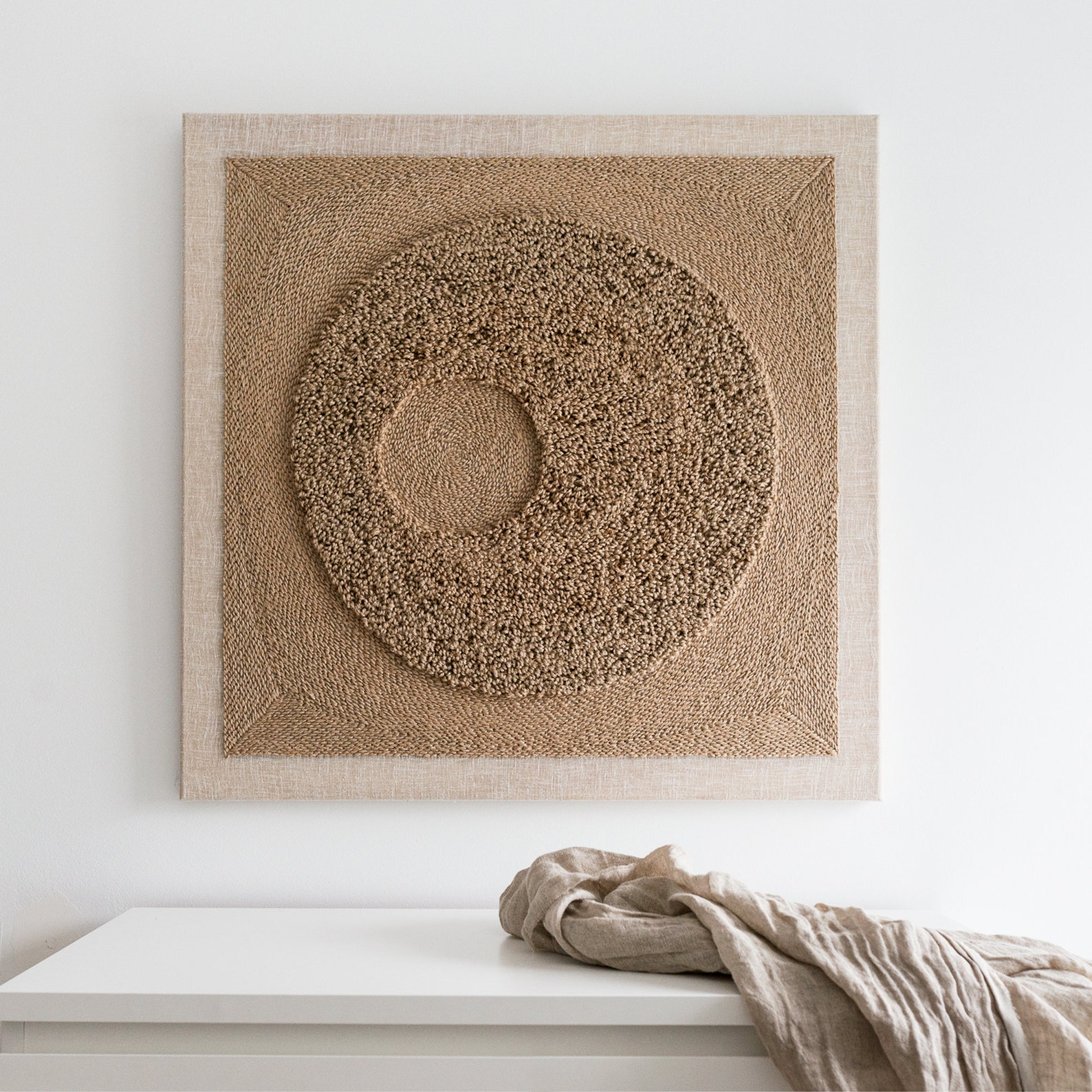 Curated visual reference: Picture Idea: Modern Textile Wall Art Decor Monochromatic Wall Hanging Nature