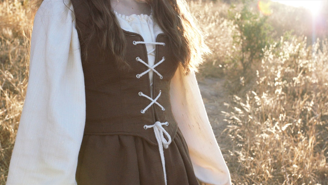 17th Century Linen Peasant Dress/custom Made/milk-maid Dress/corset Dress/3-piece Bodice, Blouse, Skirt/historical Costume/reenactment - Etsy 17th Century Linen Peasant Dress/custom Made/milk-maid Dress/corset Dress/3-piece Bodice, Blouse, Skirt/historical Costume/reenactment - Etsy