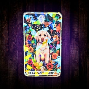 The Labrador Retriever - Sticker Holographic Dog Vinyl, Magical Zodiac-Inspired Pet Art, Celestial Dog Lover Gift, Spiritual Dog Aesthetic