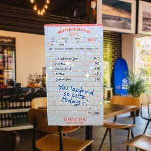 You Looked So Cute Today :) - Sticker, Compliment Guest Check, Positive Message Waterproof Laptop & Water Bottle Sticker
