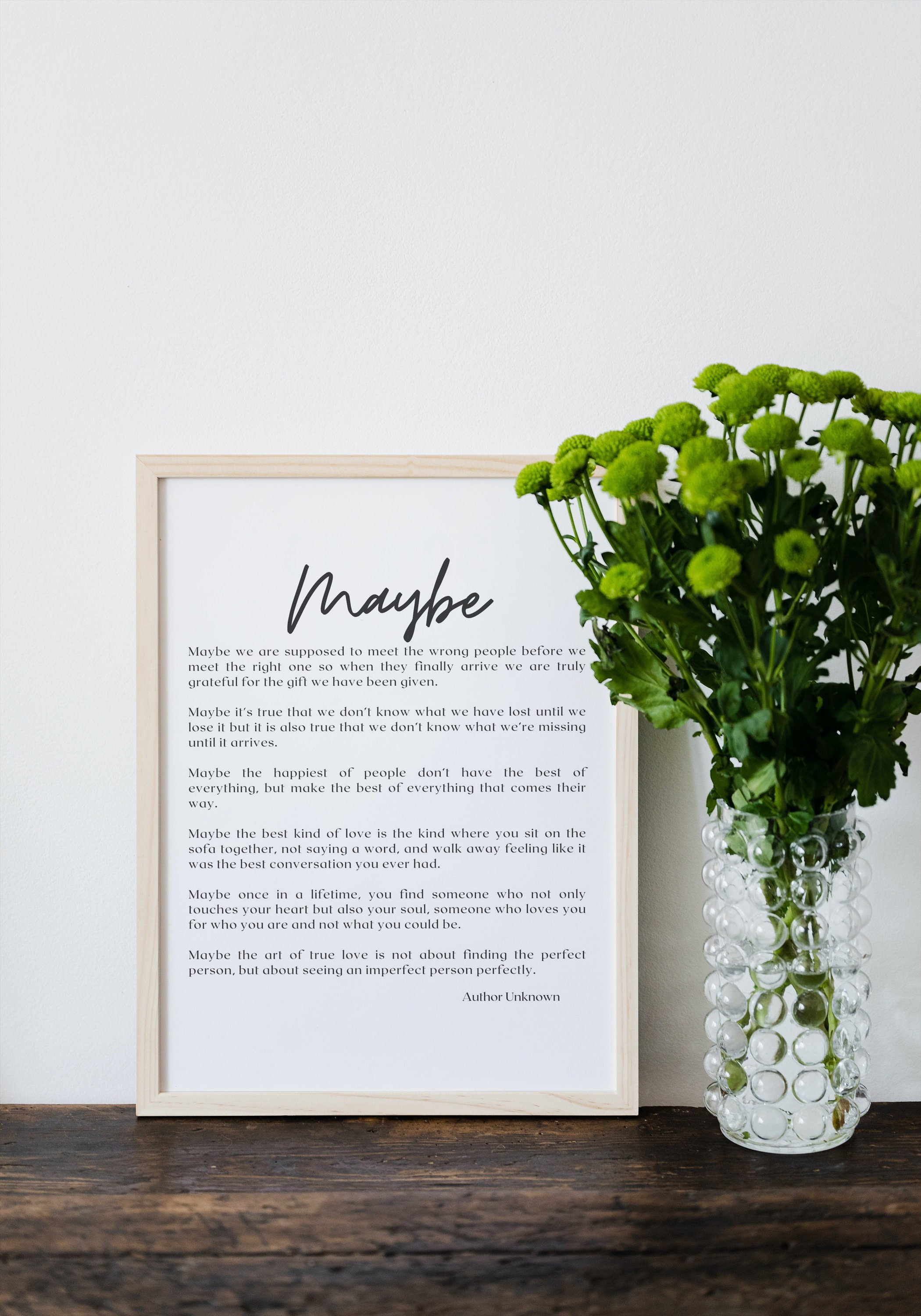 Maybe Poem, Wedding Gift, Lovers Poem, Love Poem, Soulmate Poems ...