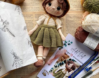 Crochet starter kit handmade Adel Doll