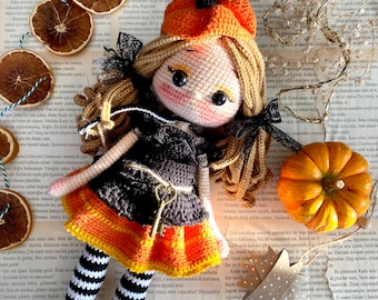 Amigurumi witch Arpia Doll