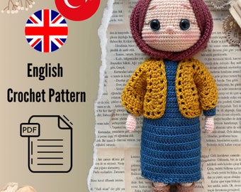 Mihra Doll Crochet Amigurumi Doll |  (PDF Pattern