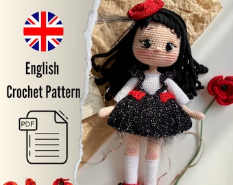 amigurumi English Pattern Elora Doll