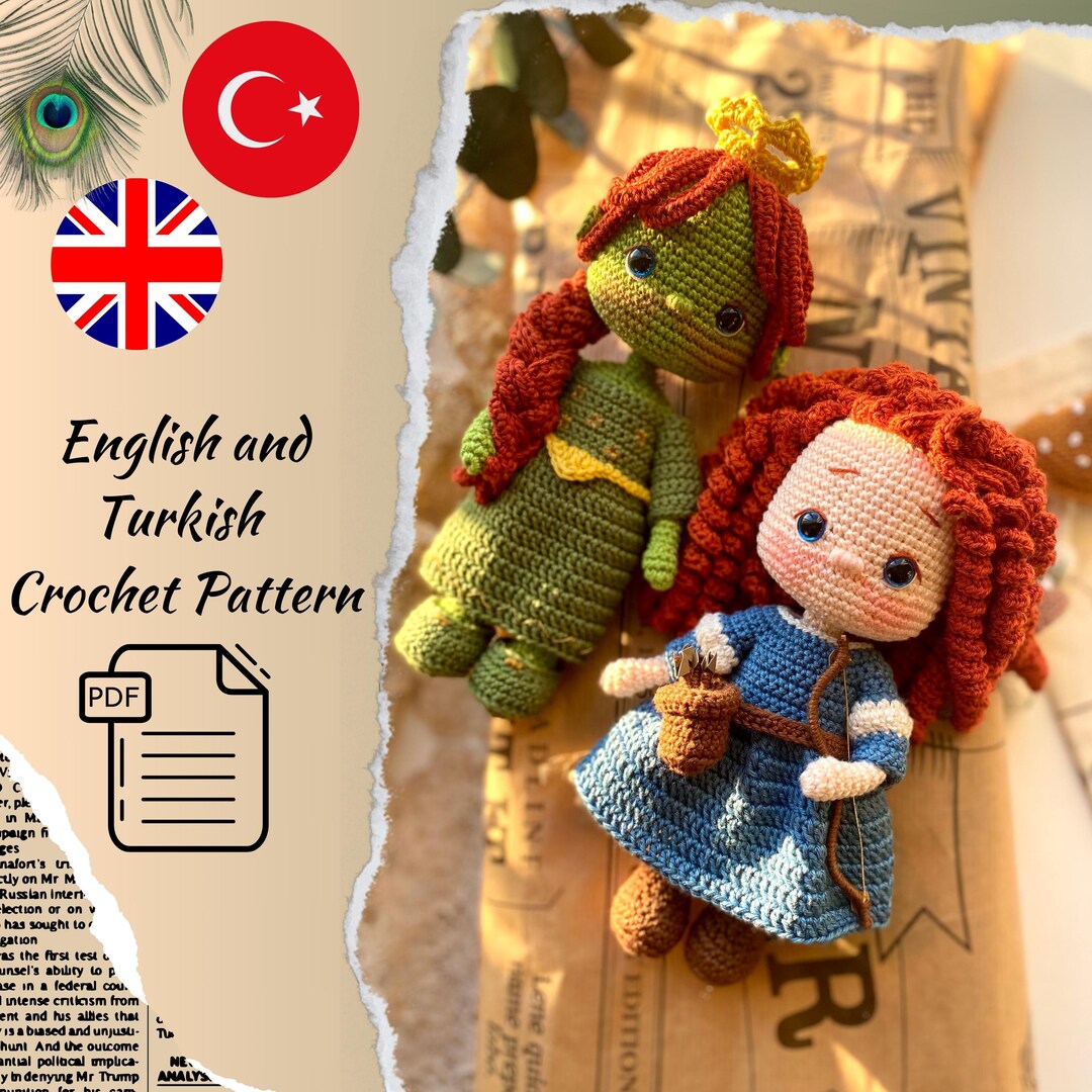 Amigurumi Fiona & Merina Doll PDF Pattern - Etsy