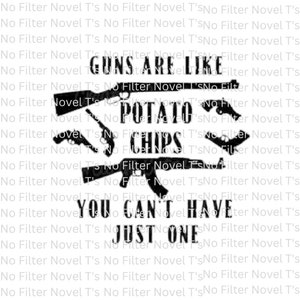 Las armas son como las papas fritas, no puedes comer solo un PNG digital