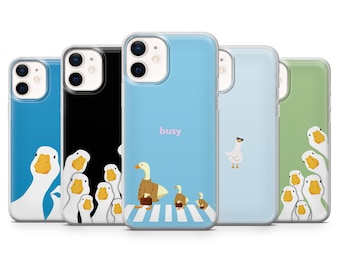 Silly Goose Phone Case Funny Meme Cute Duck Cover for iPhone 17Pro, 16, 15, 14, 13, 12, Samsung S26, S25, S24, S23Fe, A16, A56, Pixel 10, 9