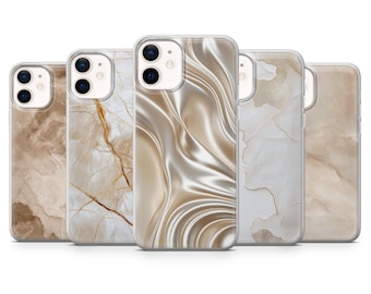 Beige Minimalist Phone Case Aesthetic Cover for iPhone 17Pro, 16, 15, 14, 13, 12, Samsung S25, S24Fe, S23, S22, A16, A26,A56, Pixel 10Pro, 9
