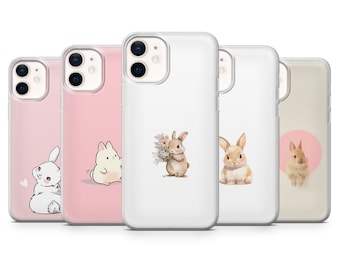 Bunny Phone Case Cute Rabbit Miffy Kawaii Cover for iPhone 17Pro, 16, 15, 14, 13, 12, Samsung S26, S25, S24, S23, A16, A26,A56, Pixel 10, 9A