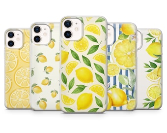 Lemon Phone Case Cute Trendy Summer Cover for iPhone 17 Pro, 16, 15, 14, 13, 12, Samsung S26, S25, S24Fe, S23, A16, A26, A56, Pixel 10, 9Pro