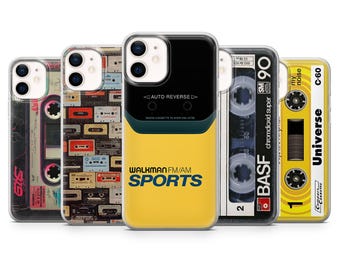 Retro Walkman Phone Case Vintage Trendy Cover for iPhone 17 Pro, 16, 15, 14, 13, 12, Samsung S26, S25, S24, S23Fe, A16, A56, Pixel 10, 9Pro