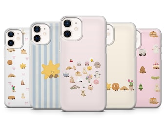 Jellycat Phone Case Gingham Whimsical Kawaii Cover for iPhone 17 Pro, 16, 15, 14, 13, 12, Samsung S26, S25, S24Fe, S23, A16,A56, Pixel 10, 9