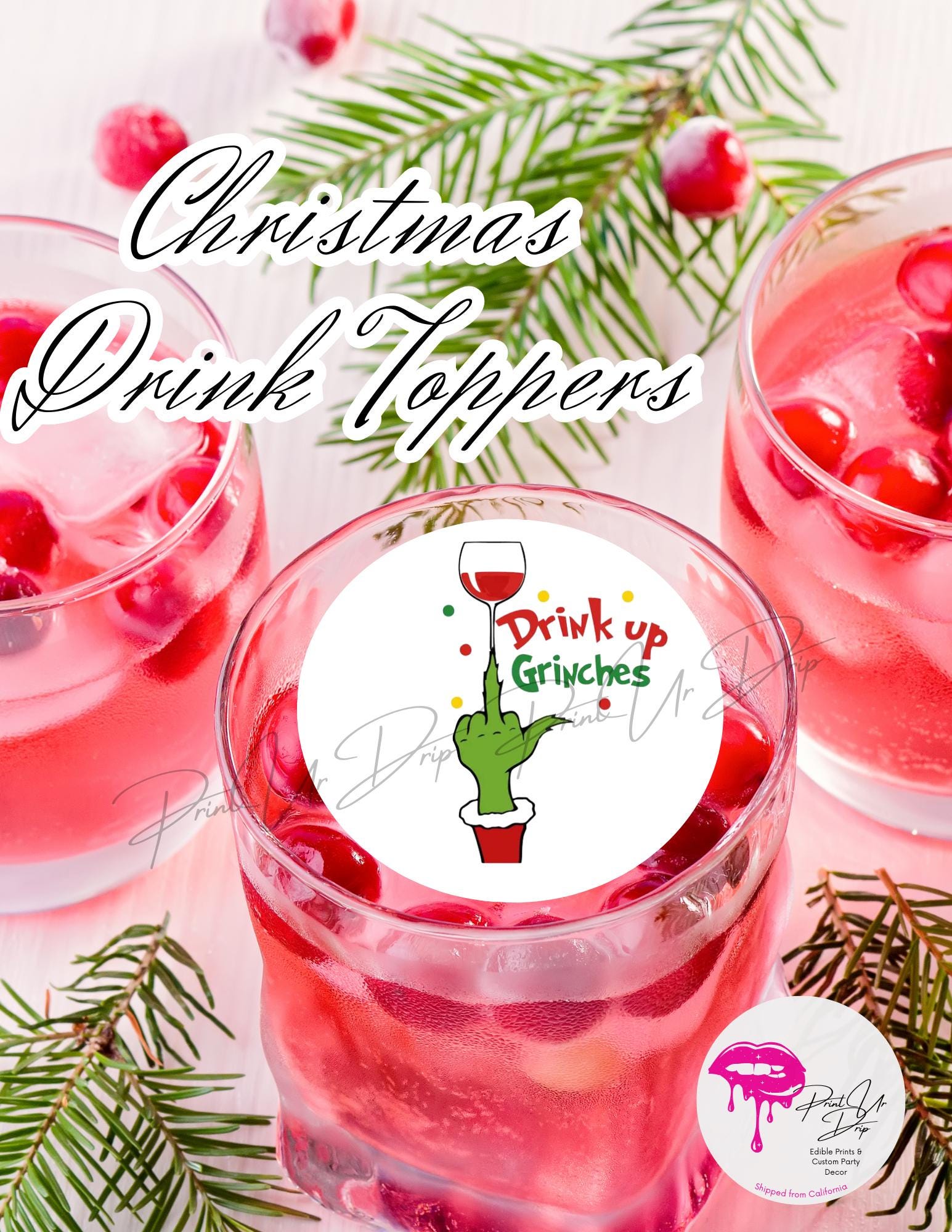 Grinch cocktail - Etsy México, image size:1545x2000