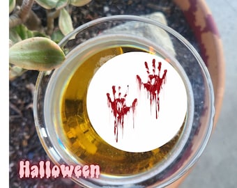 Halloween Edible drink toppers-Halloween Party-Use for Drinks Cupcakes or Cookies