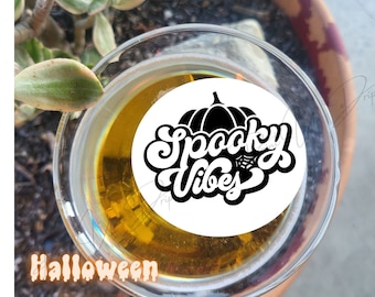 Halloween Edible drink toppers-Halloween Party-Use for Drinks Cupcakes or Cookies