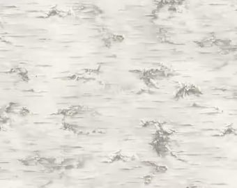 Tissu Imprimé écorce De Bouleau - Vente Au Mètre - Neuf
