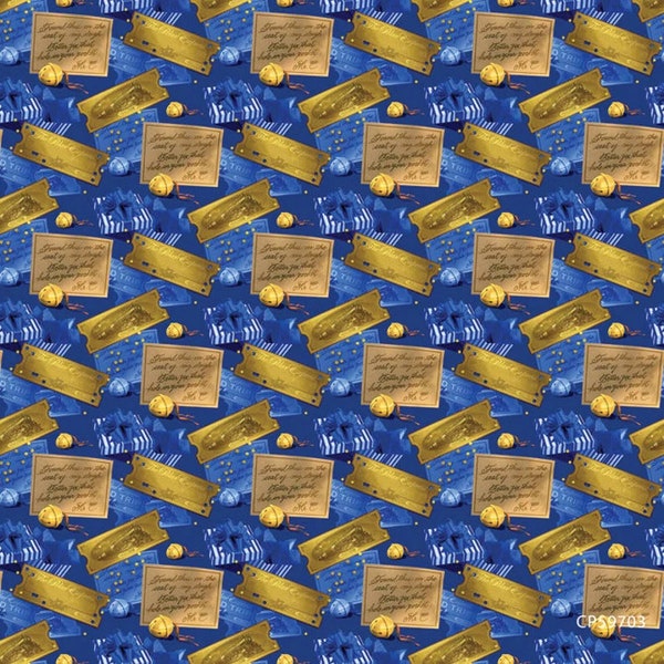 Polar Express Fabric Toss 32"x44" PRE-CUT From Springs Creative 100% Cotton