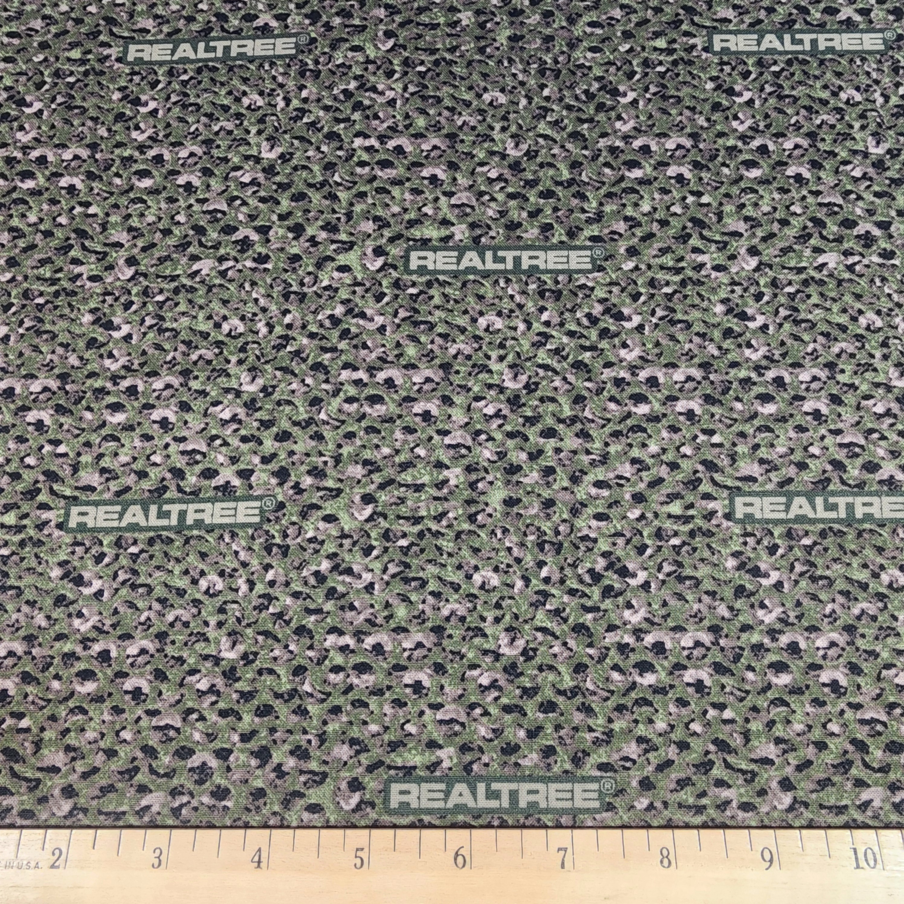 Camo Fabric Realtree in Green From Print Concepts 100% Cotton