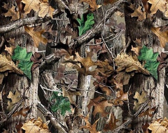 Camo Fabric Plain Realtree Advantage Allover in Brown From Sykel 100% Cotton