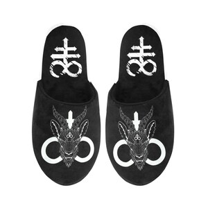 Goth house slippers clearance