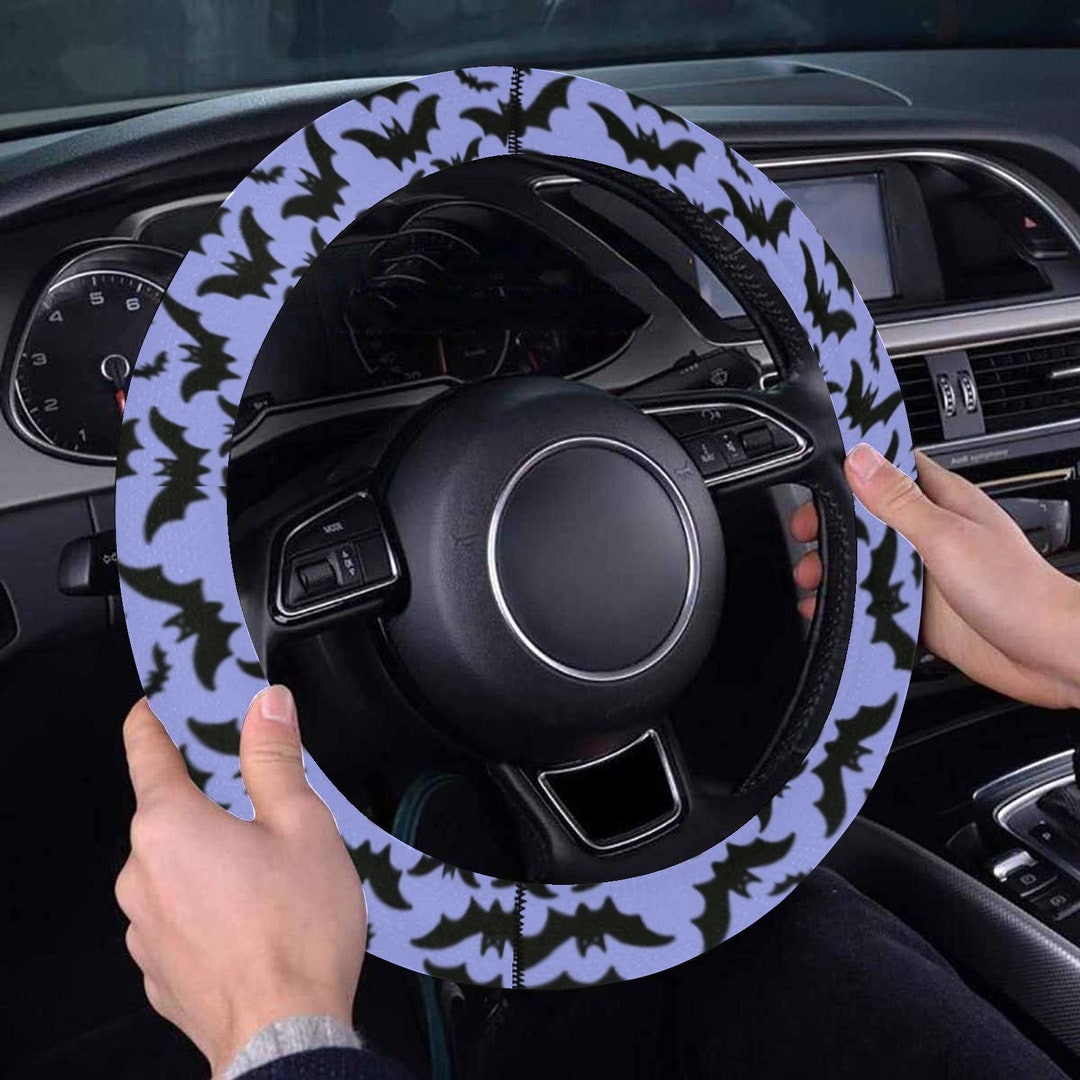 Pastel Goth Purple Bat Steering Wheel Cover Witchcraft Car Etsy