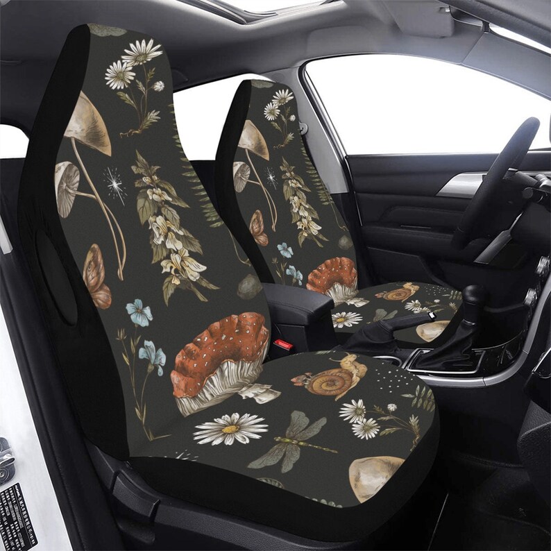 Celestial Mushroom Forest Car Seat Covers Car Accessories Dark Etsy