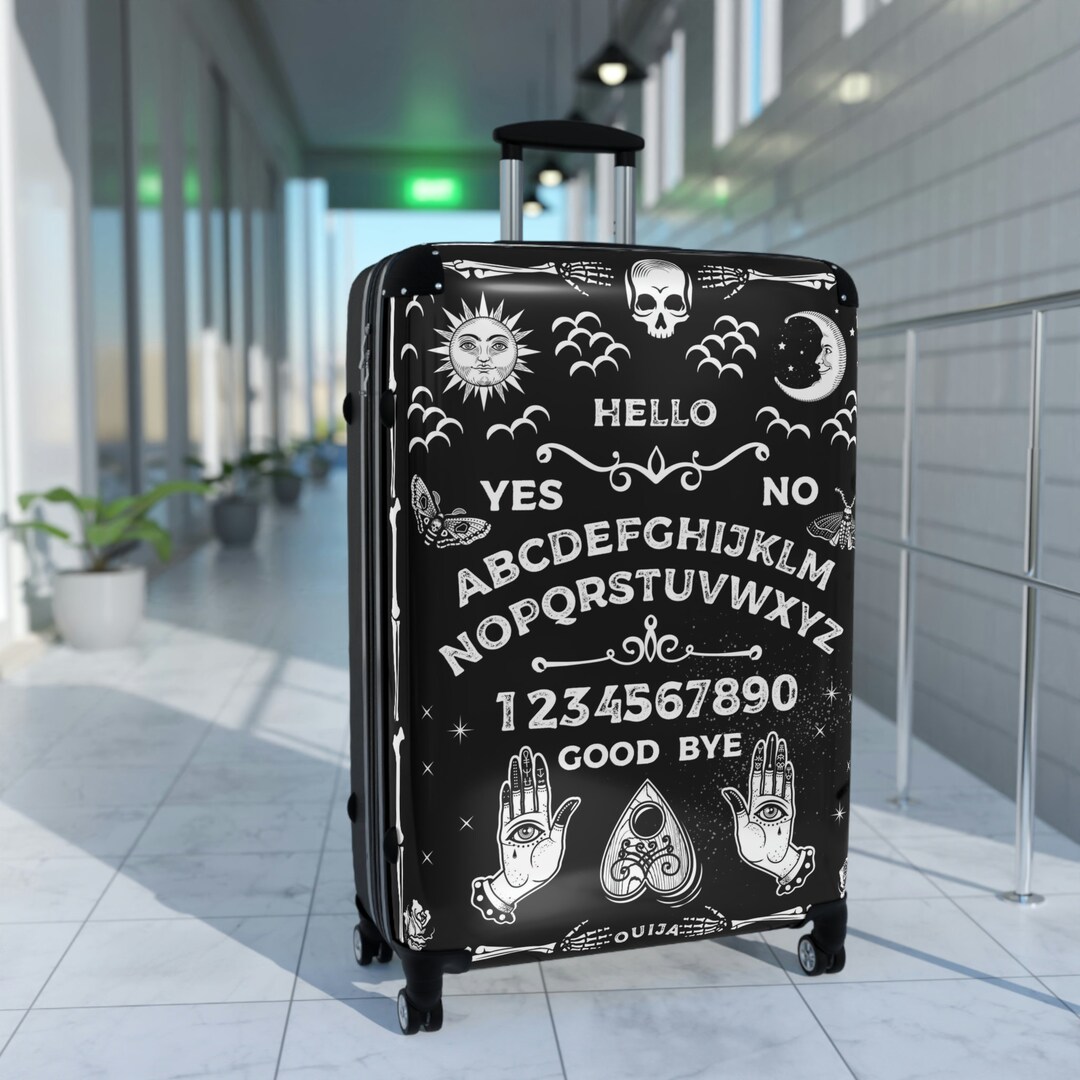 thumbnail image 2 of Gothic Floral Skull Suitcase - Unique Pattern Carry-On Luggage With 360-Degree Wheels 2 of 10