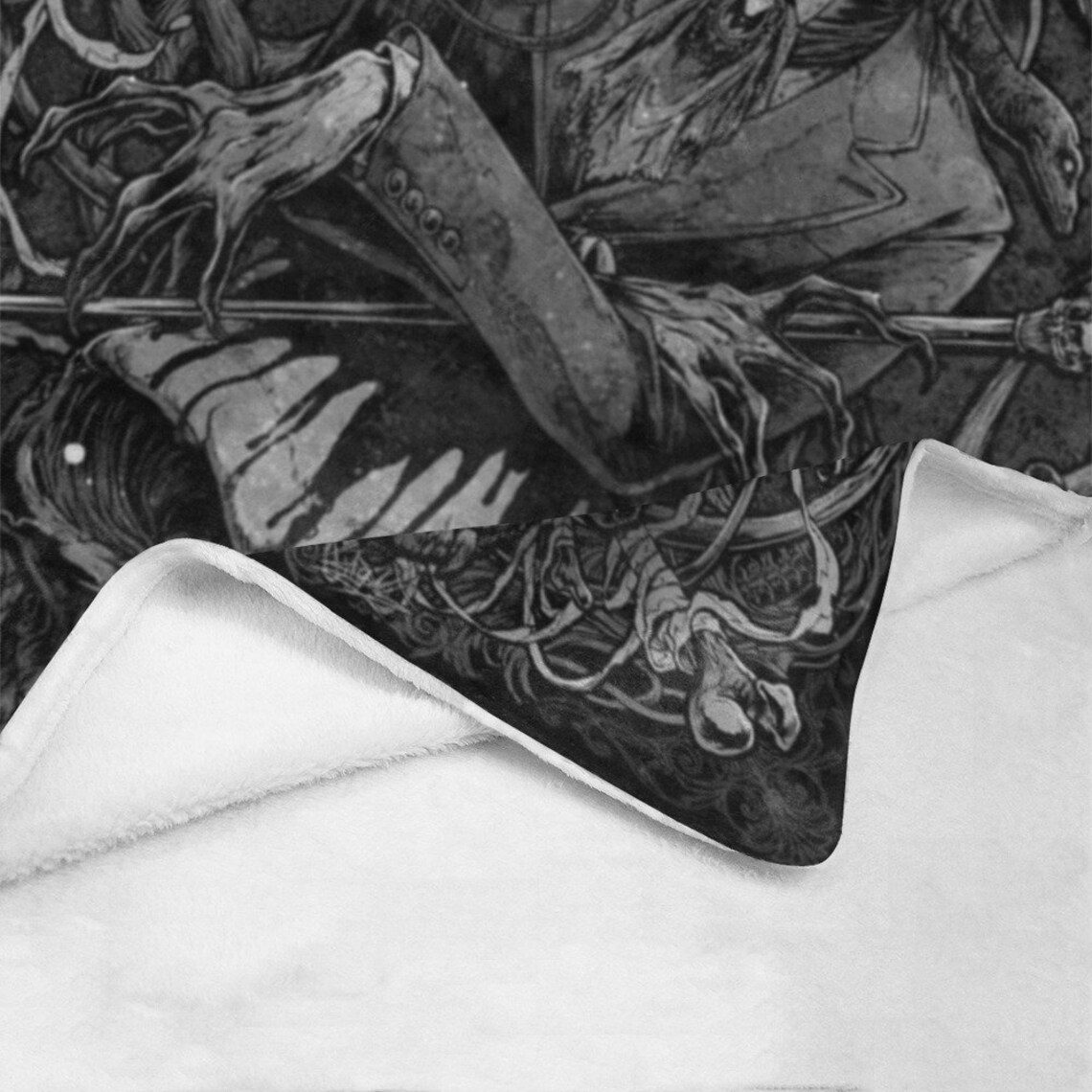 Goth Doctor Plague Blanket LARGE 70 X 80 Plaque Etsy