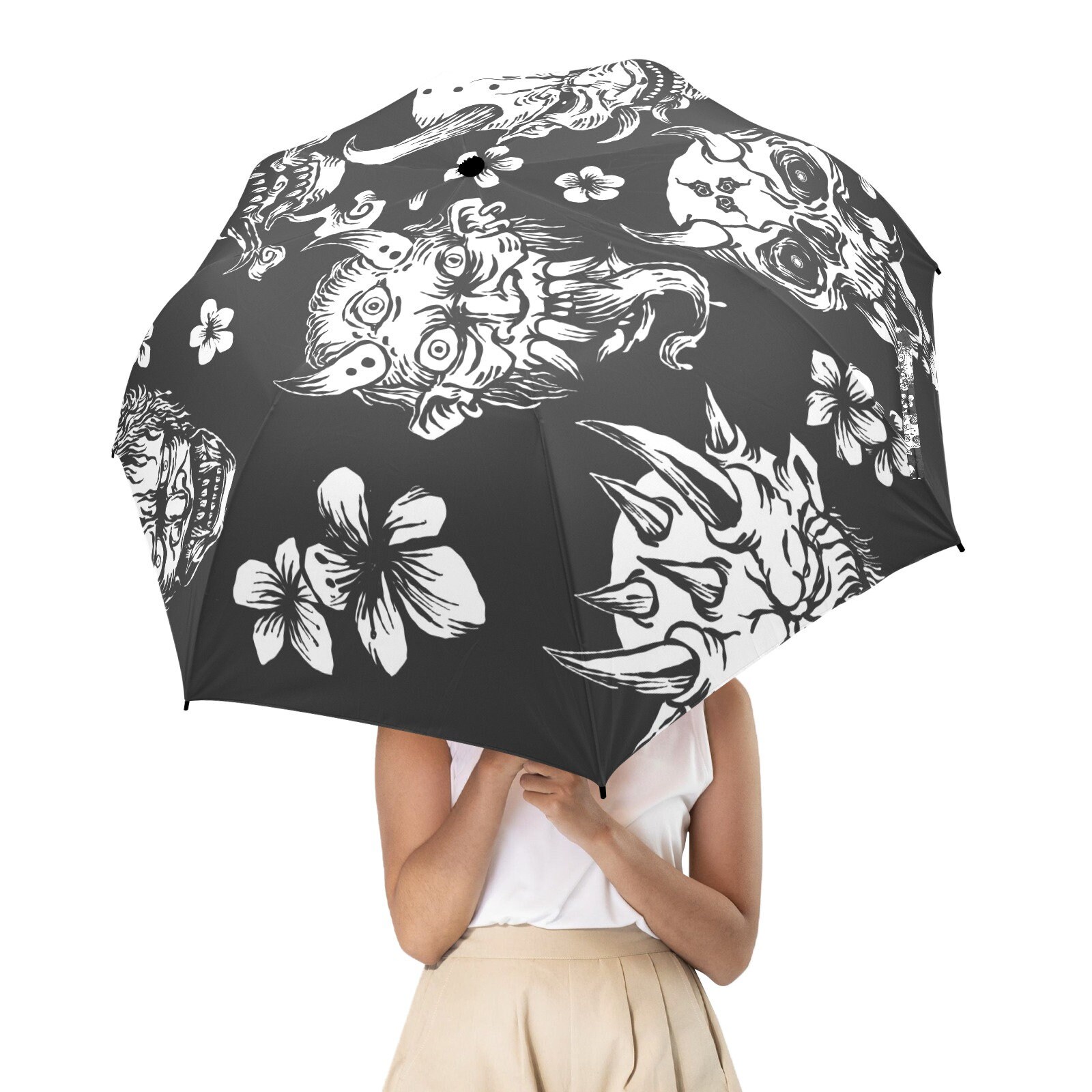 Gothic Satanic Umbrella Demonic Demons Devil Occult Umbrella Cosplay