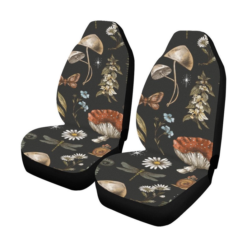 Celestial Mushroom Forest Car Seat Covers Car Accessories Dark Etsy